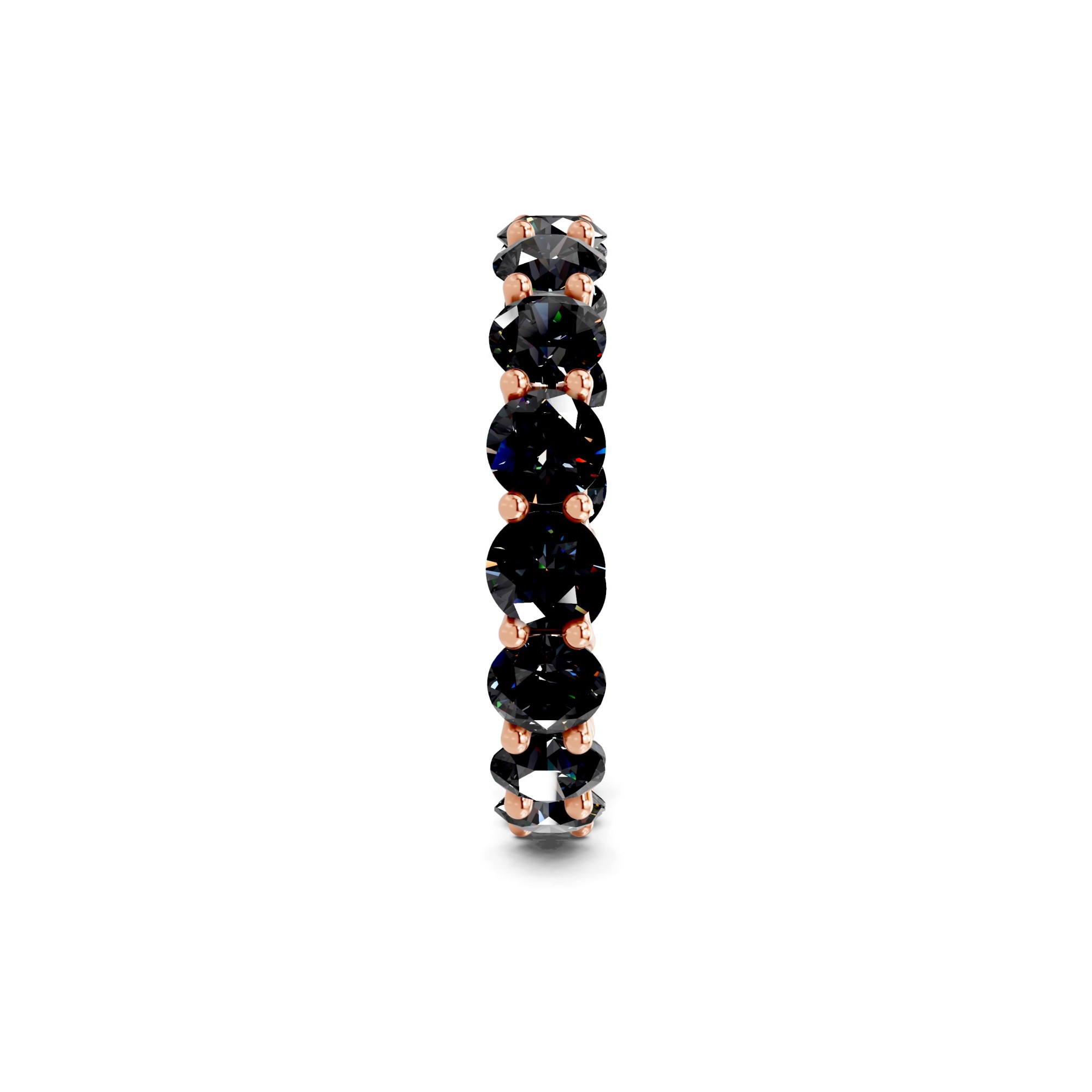 9ct Rose Gold Neveah Round Lab Diamond Eternity Ring (1 Ct. Tw.) left