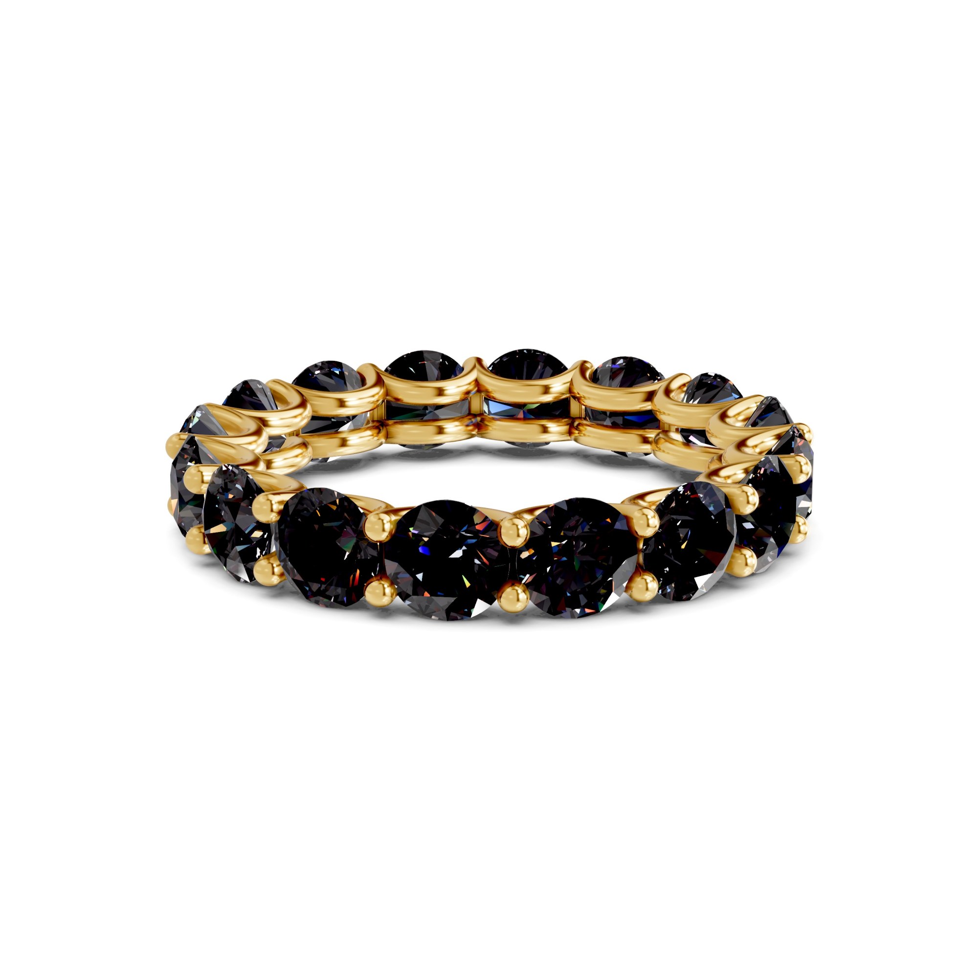 10kt Yellow Gold Neveah Round Lab Diamond Eternity Ring (6 Ct. Tw.) front image