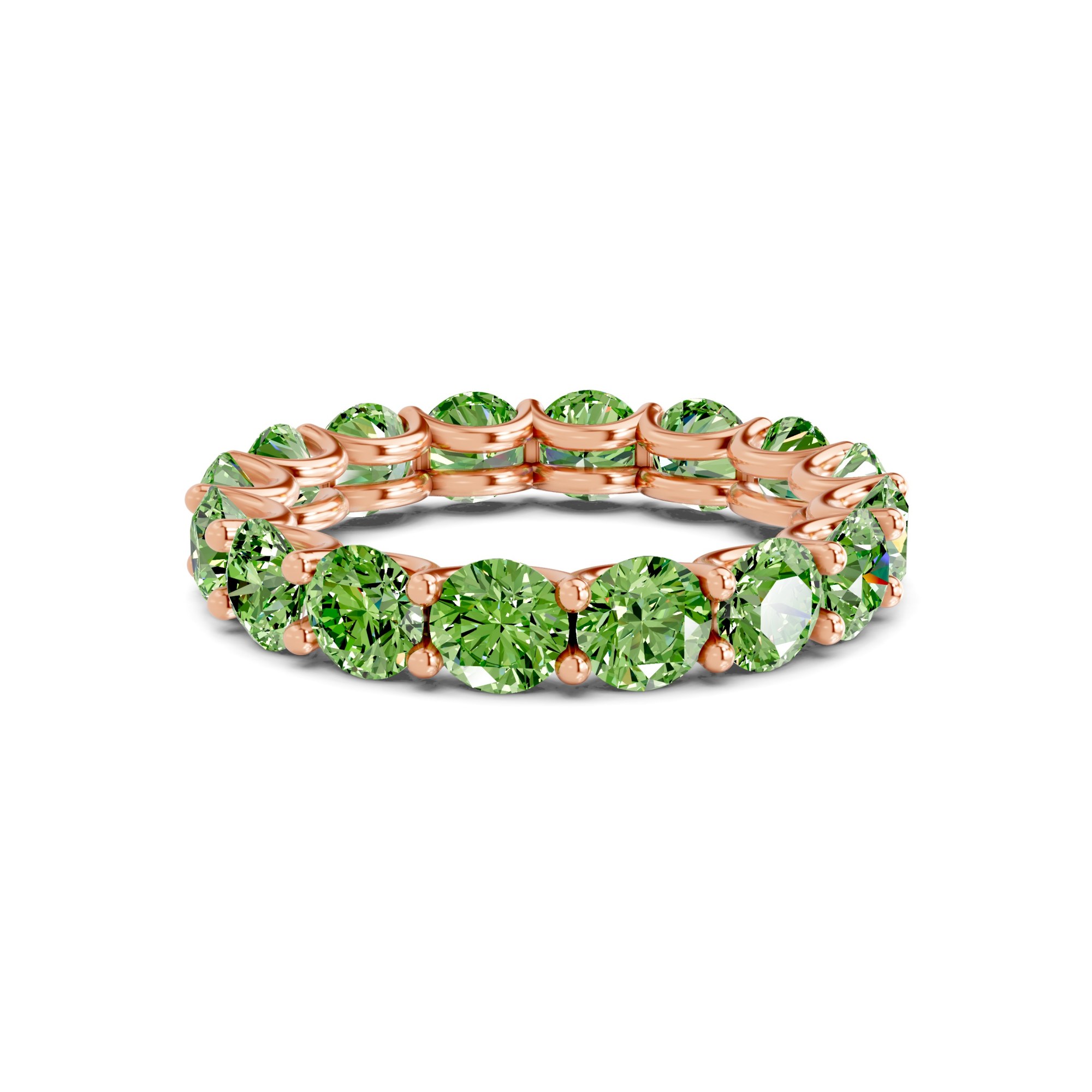 14kt Rose Gold Neveah Round Lab Diamond Eternity Ring (5 Ct. Tw.) front image