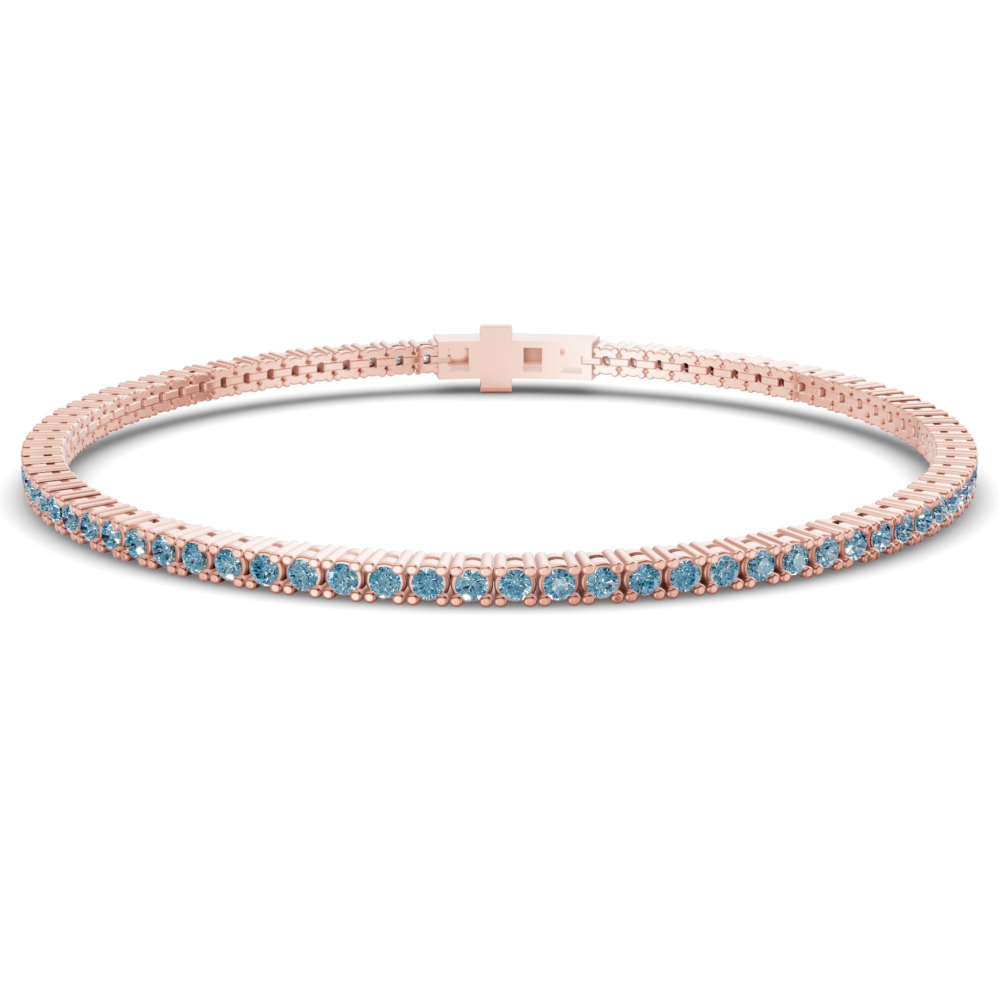 14kt Rose Gold Darcy Round Lab Diamond Tennis Bracelet (2 Ct. Tw.) front image