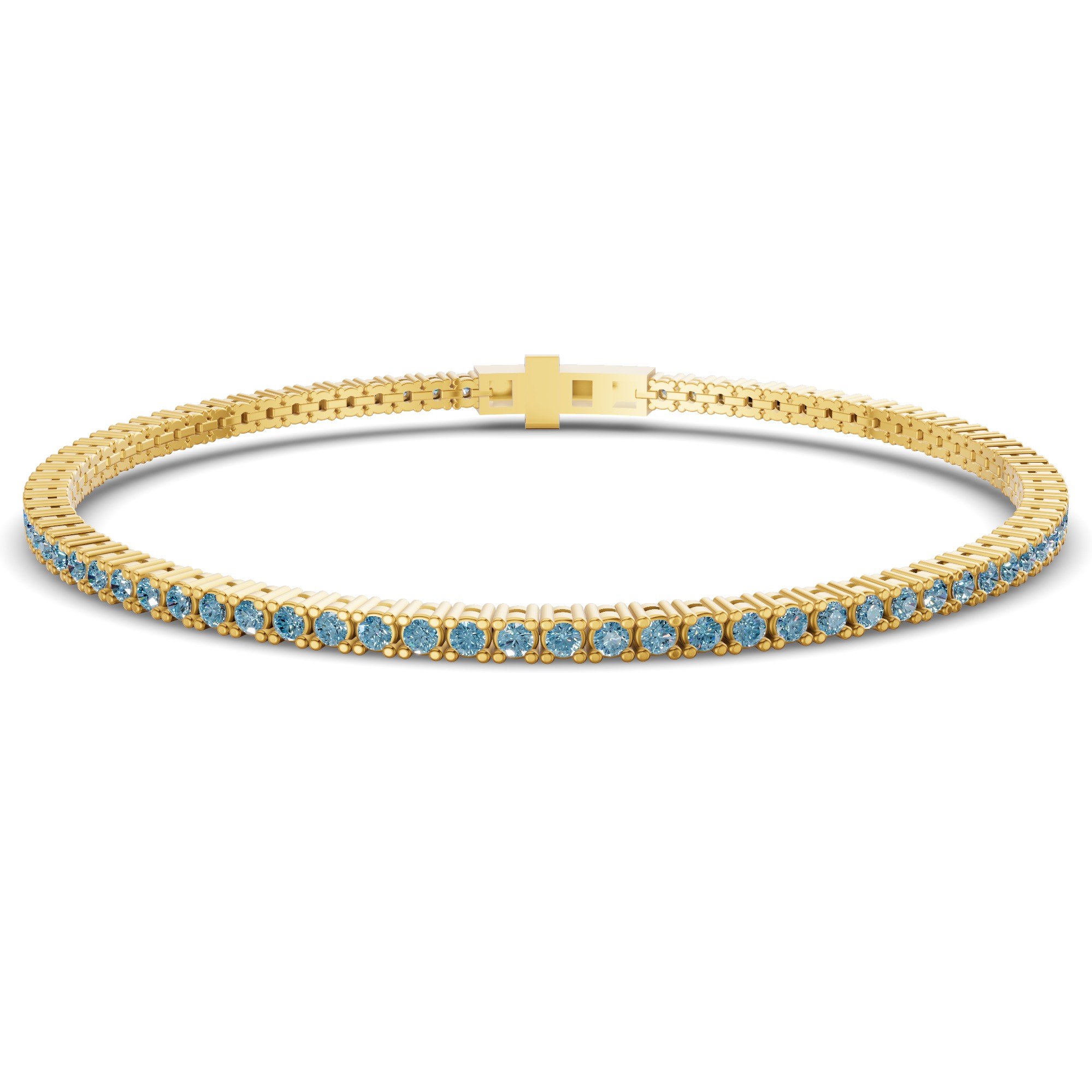 14kt Yellow Gold Darcy Round Lab Diamond Tennis Bracelet (2 Ct. Tw.) front image