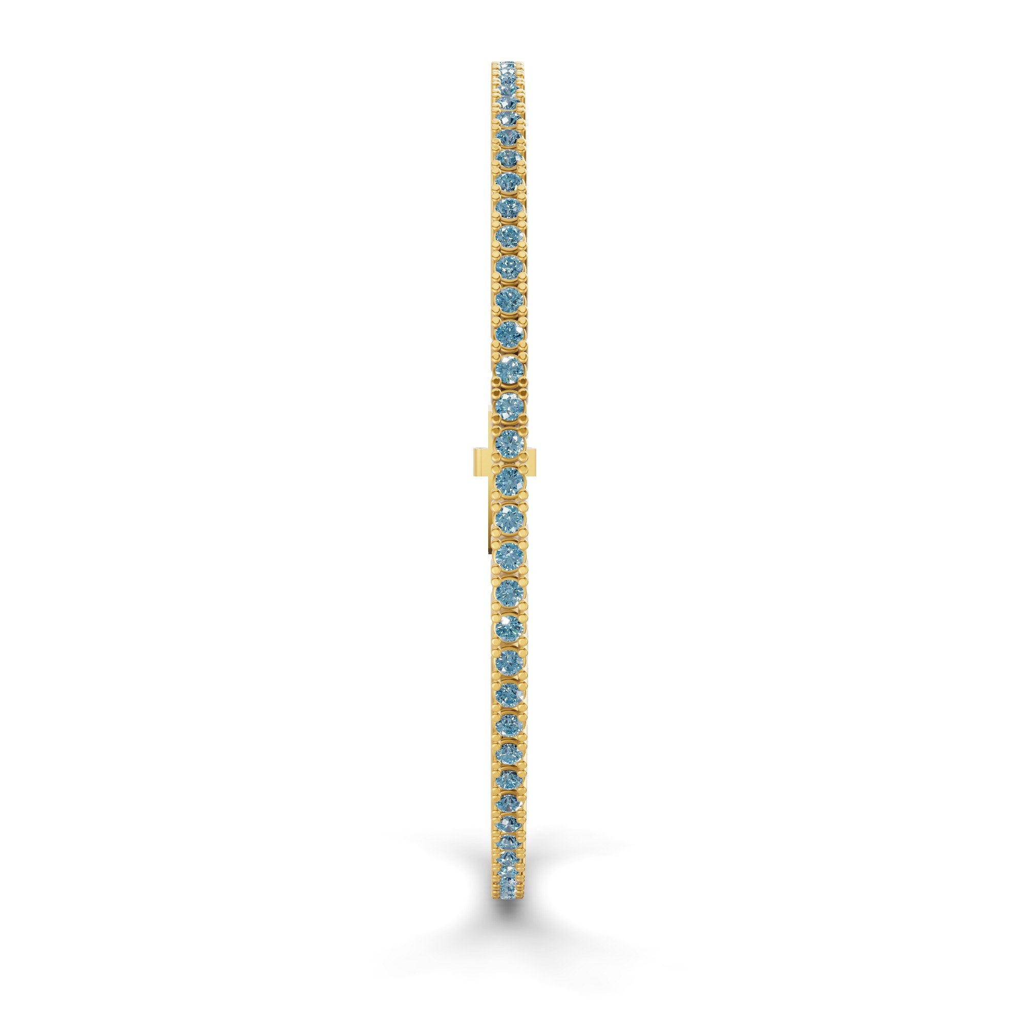 14kt Yellow Gold Darcy Round Lab Diamond Tennis Bracelet (2 Ct. Tw.) standing product image one