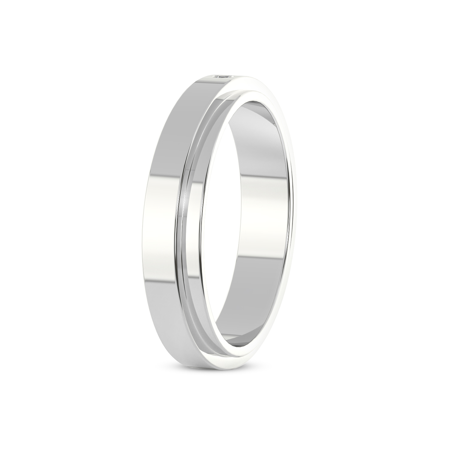 Infinite Love Couple Rings Left Side View