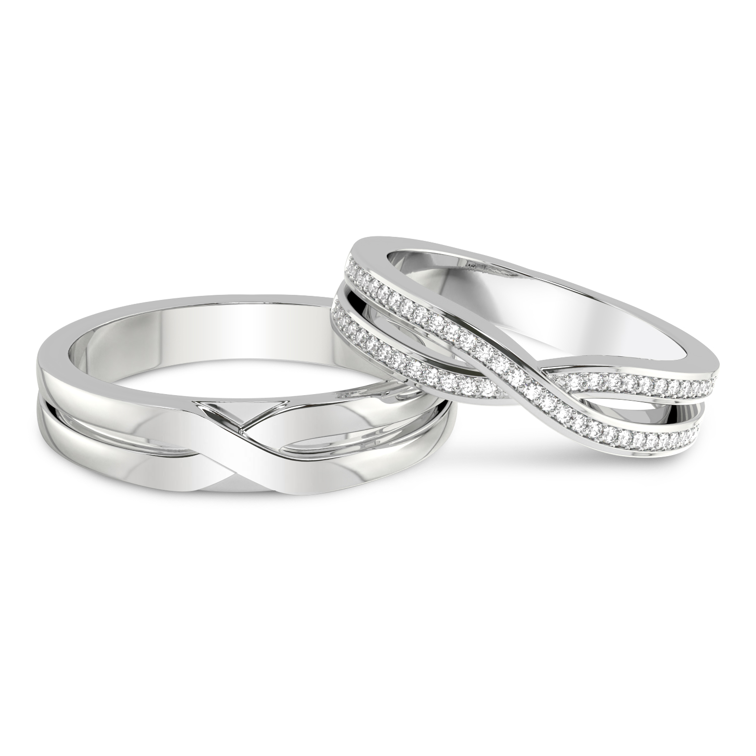 Ardor Couple Rings Front View