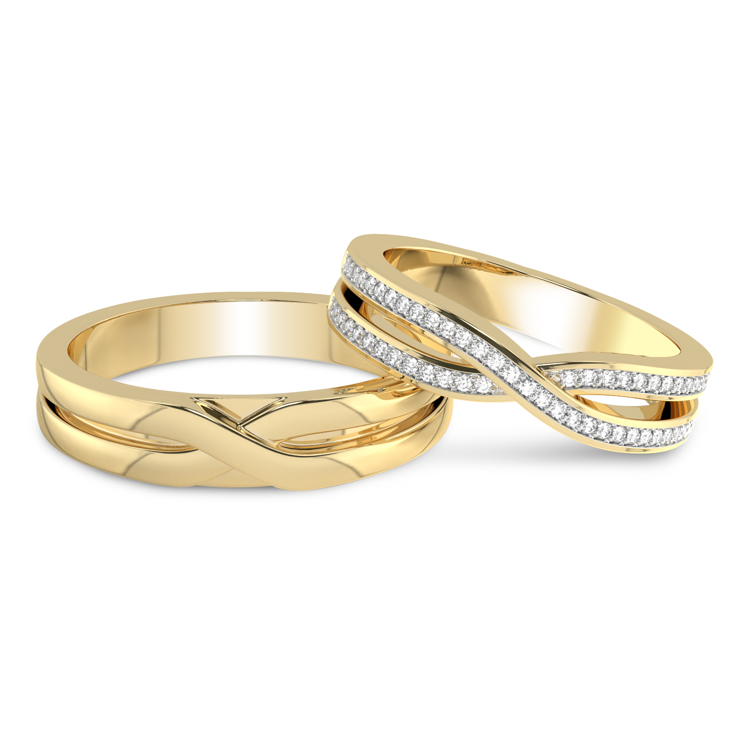Ardor Couple Rings front view