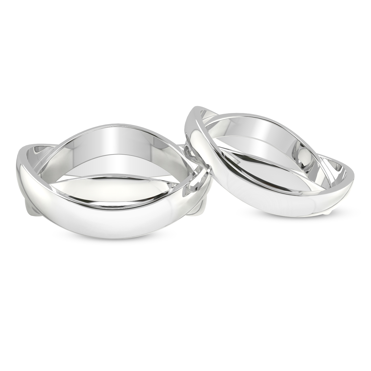 Immortal Love Couple Rings Front View