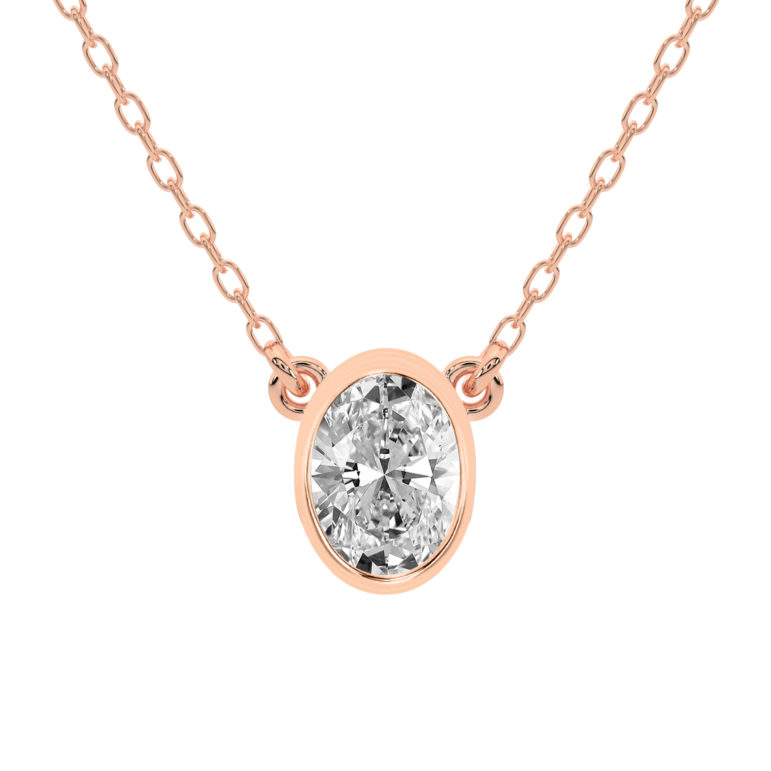 Classic Bezel Lab Diamond Pendant