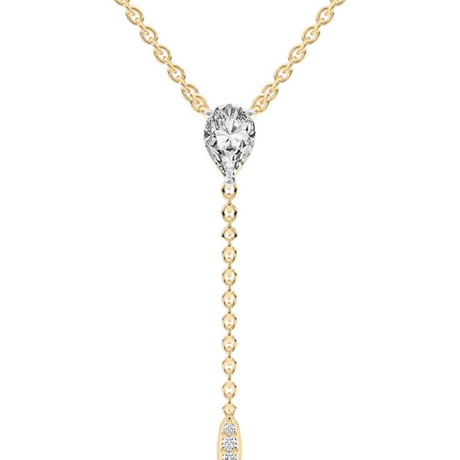 Vanna Lariat Lab Diamond Pendant