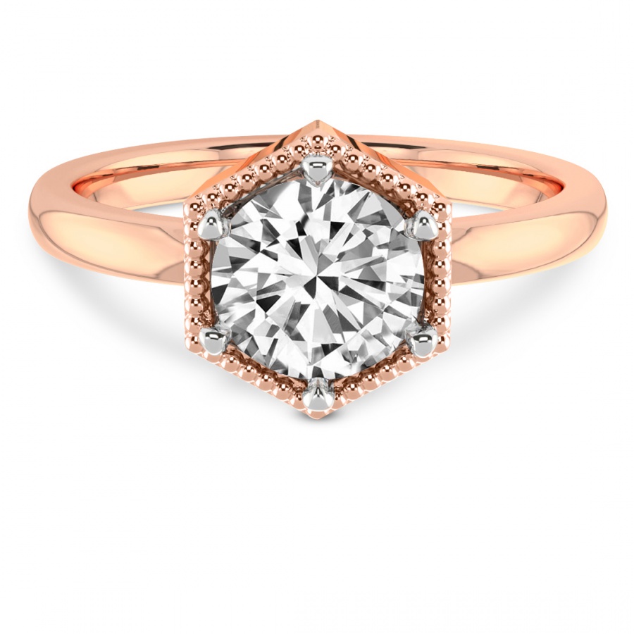 Spectra Solitaire Diamond Ring Front View