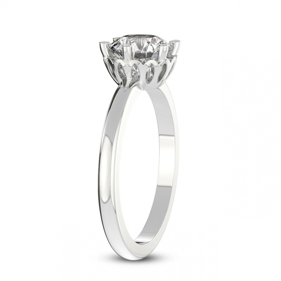 9ct White Gold Malissa Solitaire Lab Diamond Ring standing product image one