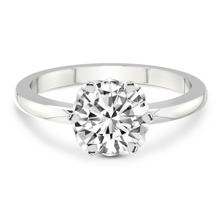 Malissa Solitaire Diamond Ring Front View