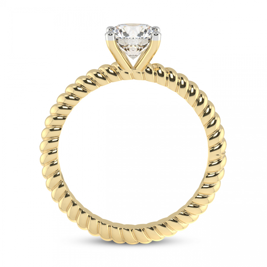 Sansa Solitaire Diamond Ring Side View