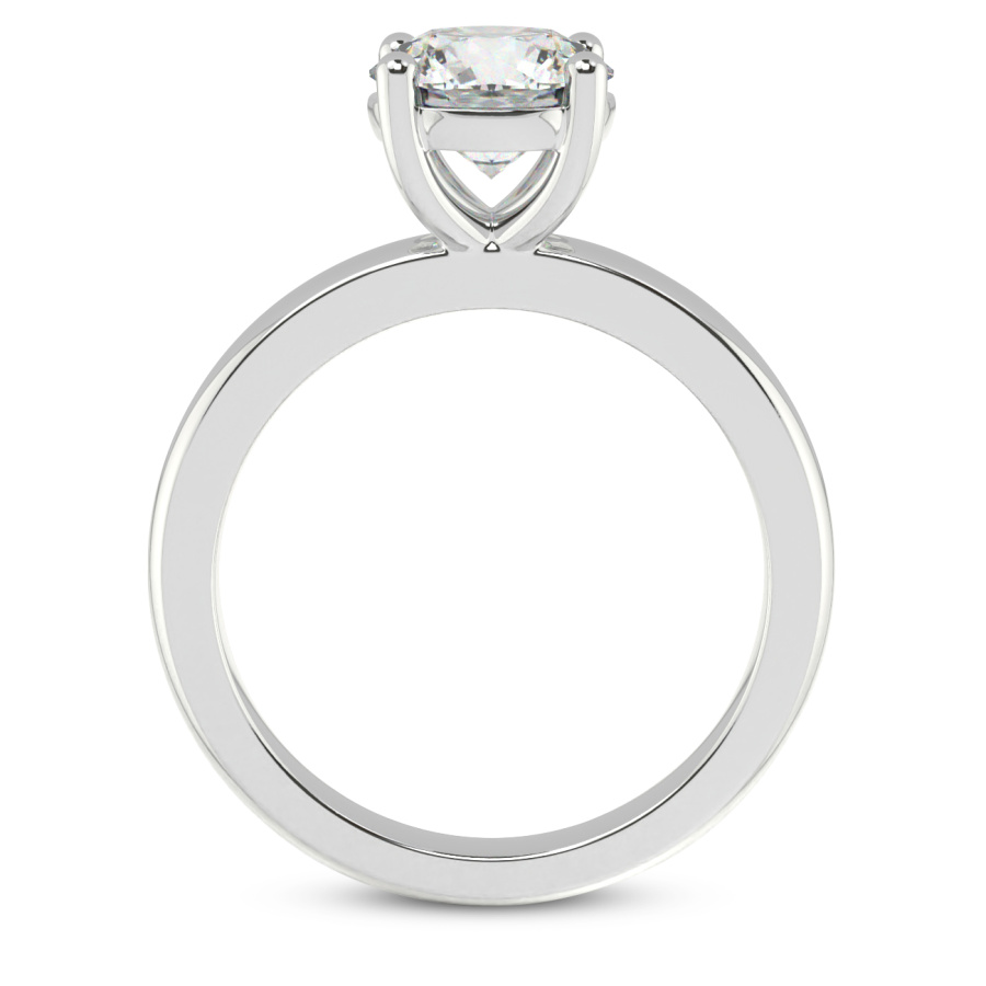Quinn Solitaire Diamond Ring Side View