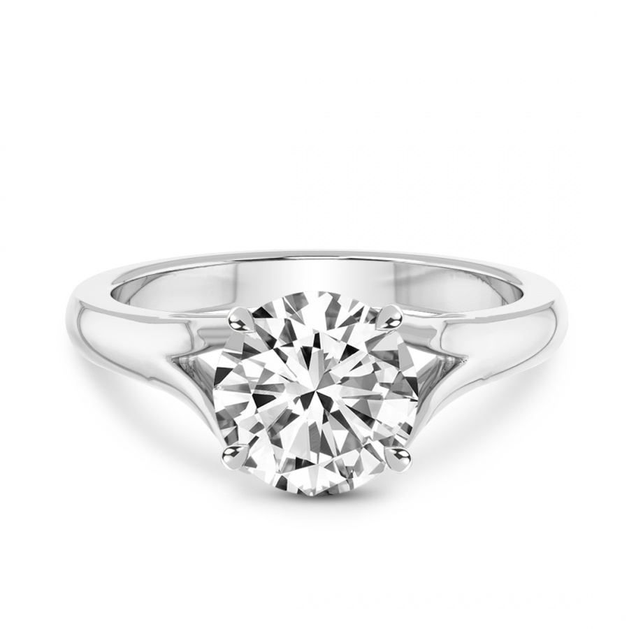 Diamond Engagement Ring with Subtle Split Shank | Kranich's Inc