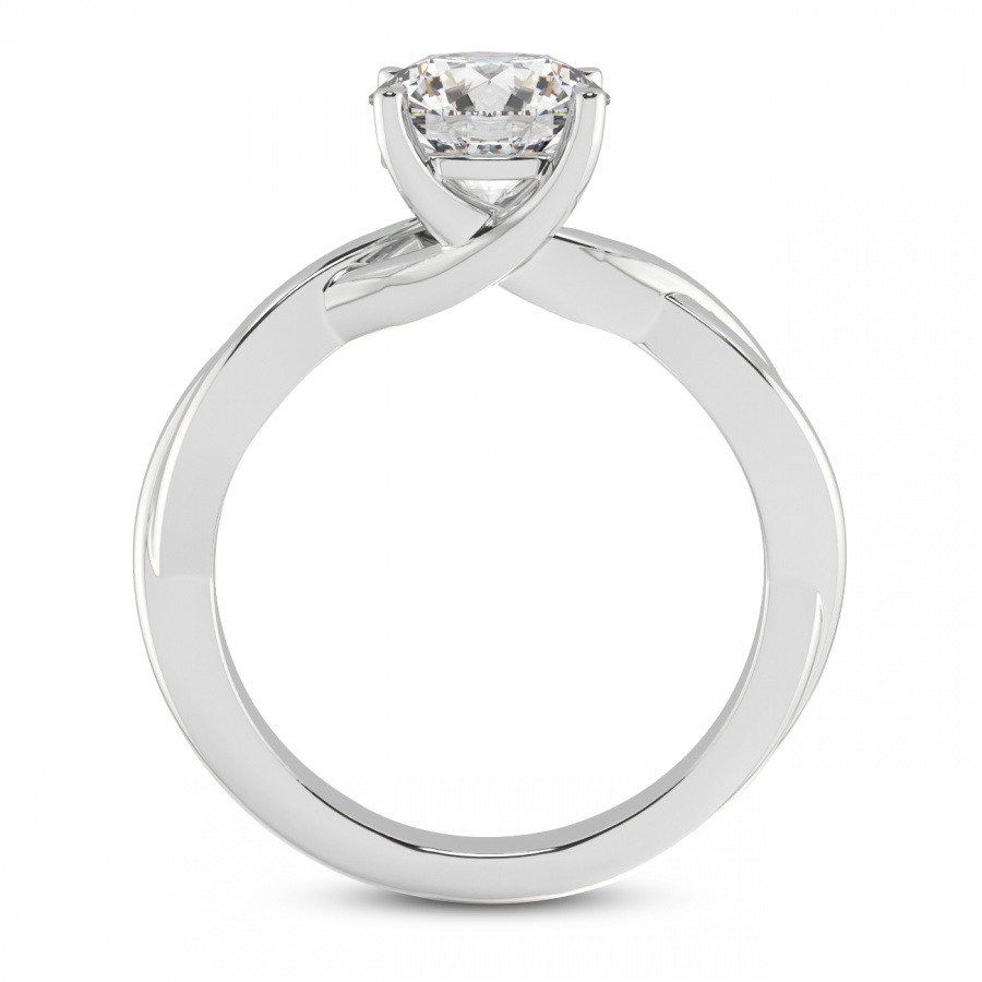 Evermore Solitaire Diamond Ring Side View