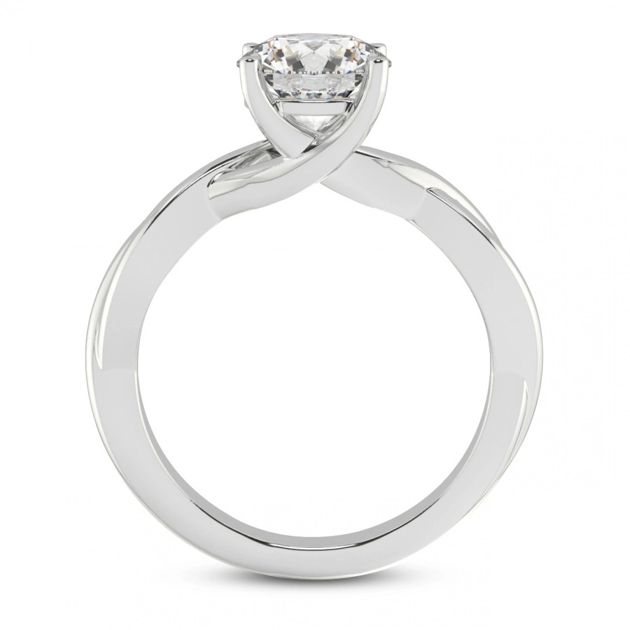 Platinum Evermore Solitaire Lab Diamond Ring side right image one