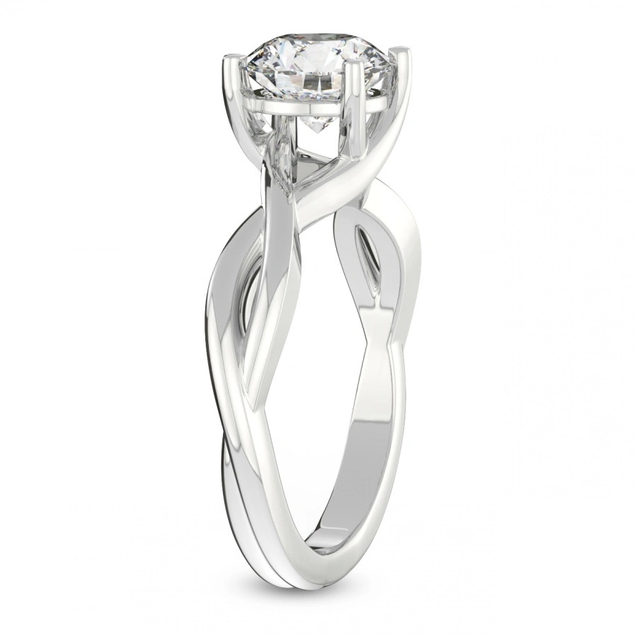 Platinum Evermore Solitaire Lab Diamond Ring standing product image one
