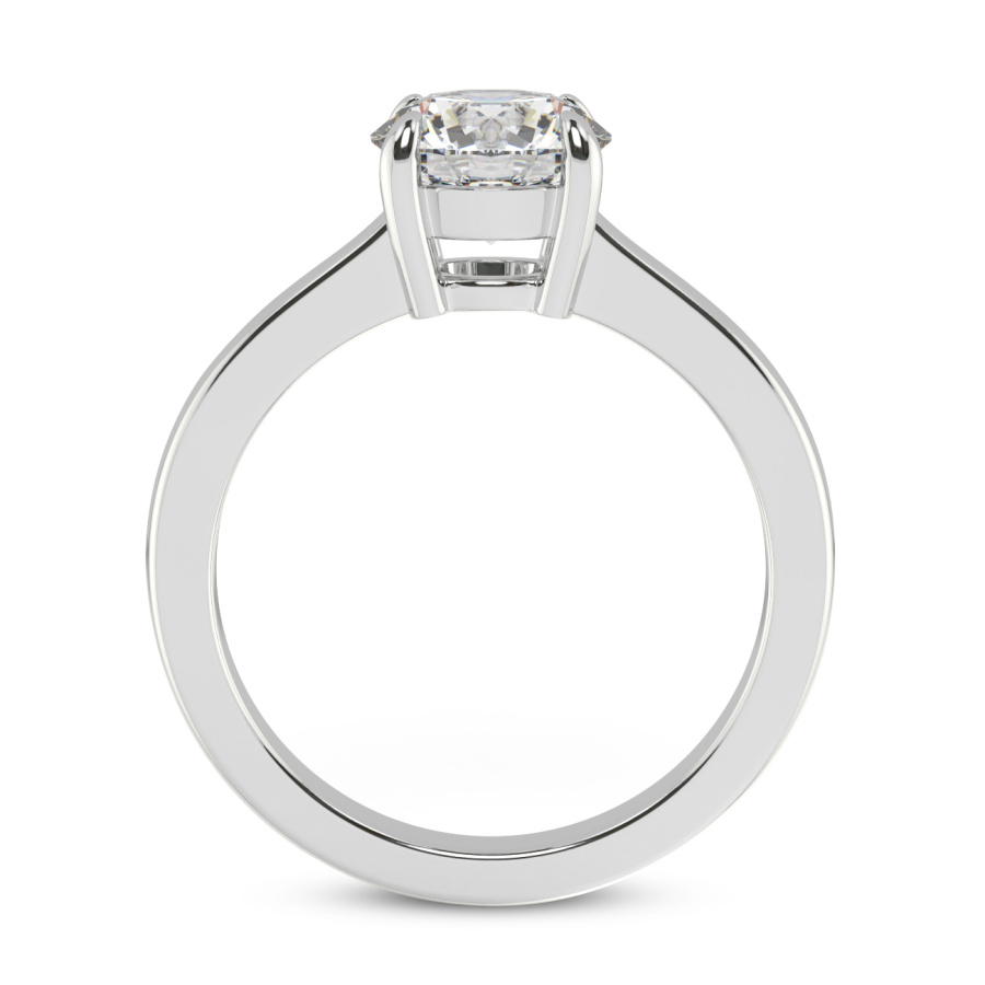 Demi Four Prong Diamond Ring Side View