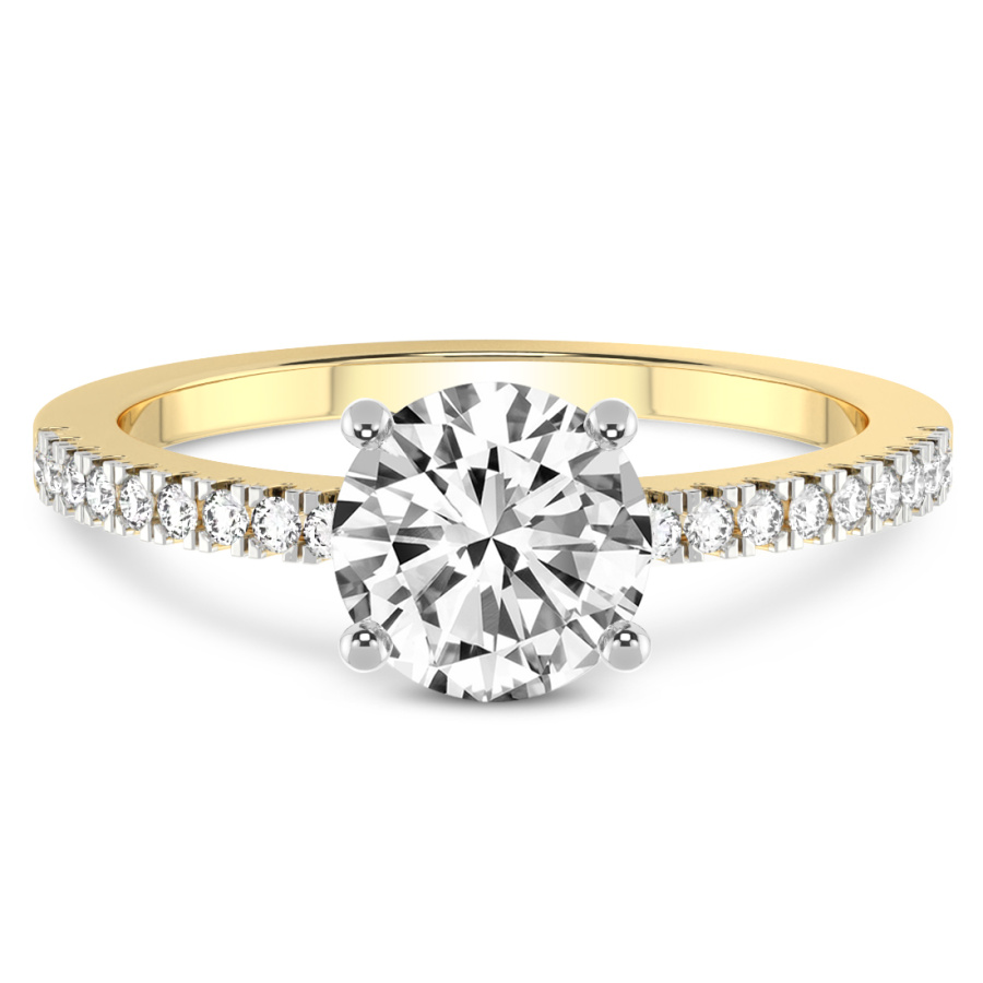 Jia Secret Double Halo Eternity Ring Front View