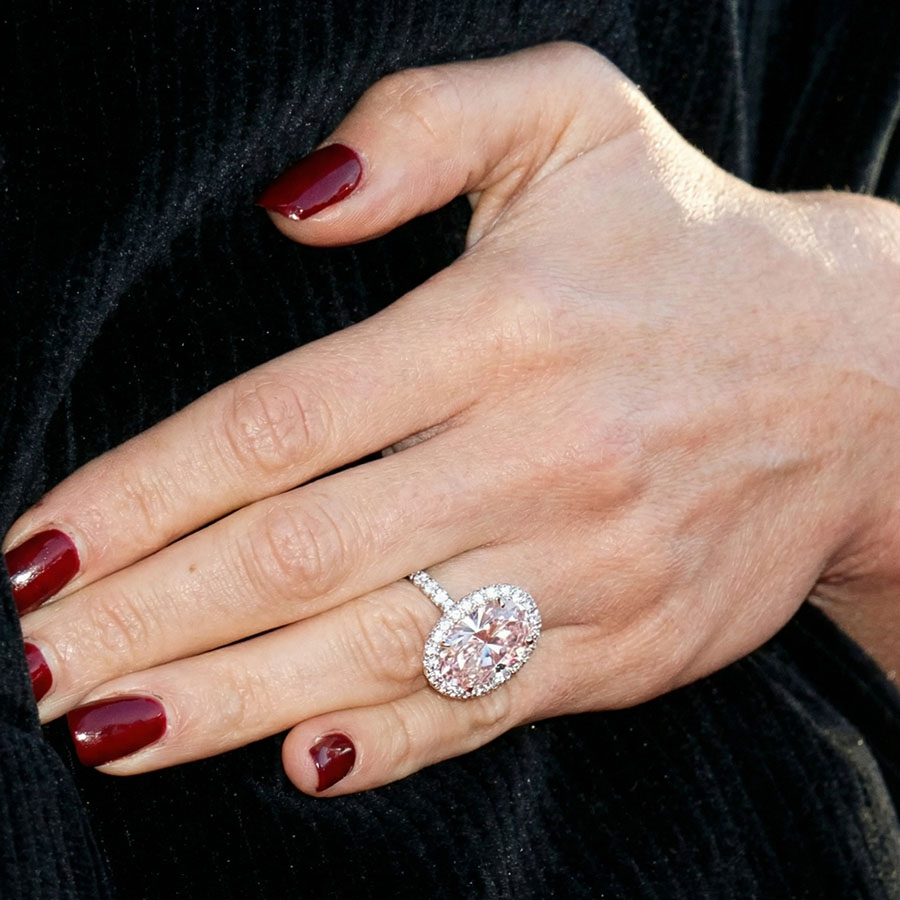 Victoria Beckham Halo Lab Diamond Eternity Ring left view