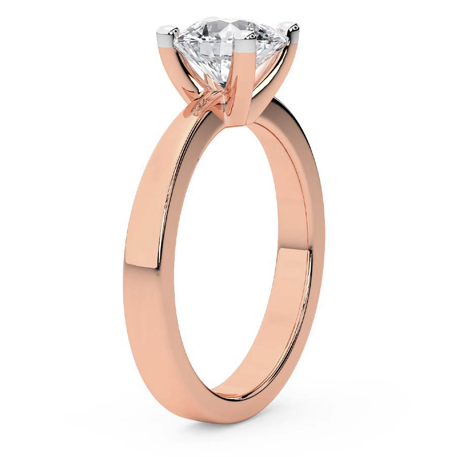 Jannel Tapering Solitaire Ring Side Left View