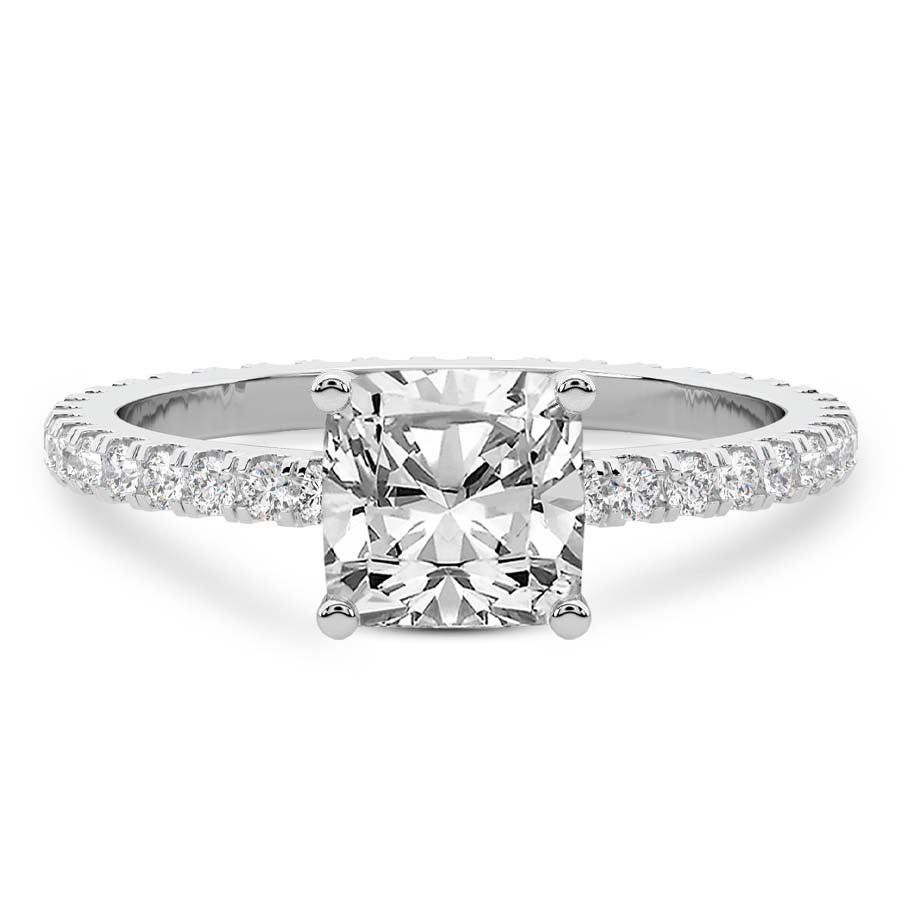 Claire Full Eternity Lab Diamond Ring front view