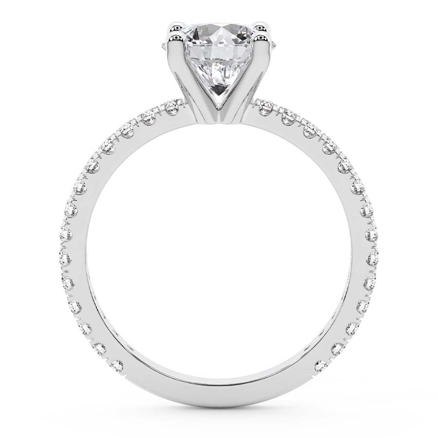 Emily Eternity Diamond Ring Side View