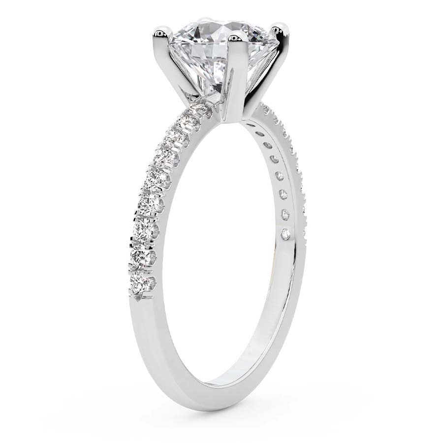 Venetia Half Eternity Diamond Ring top view