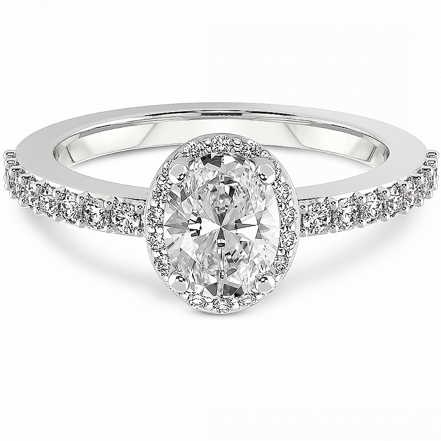 Lumina Halo Lab Diamond Eternity Ring