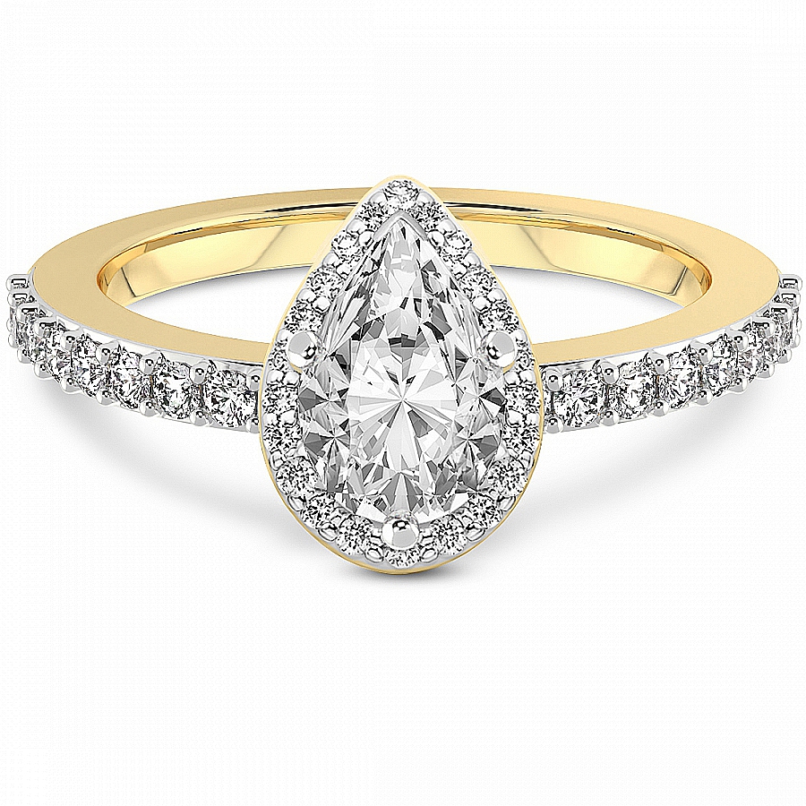Lumina Halo Lab Diamond Eternity Ring front view