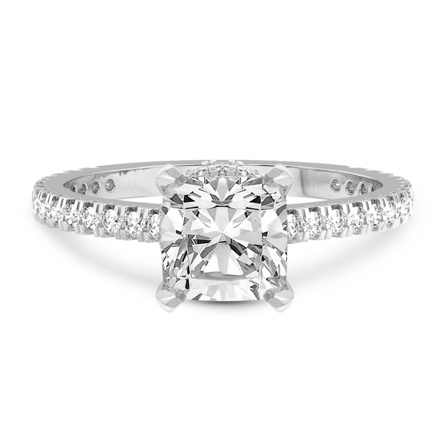 Myra Secret Halo Lab Diamond Ring front view