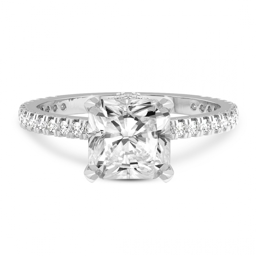 Myra Secret Halo Lab Diamond Ring front view