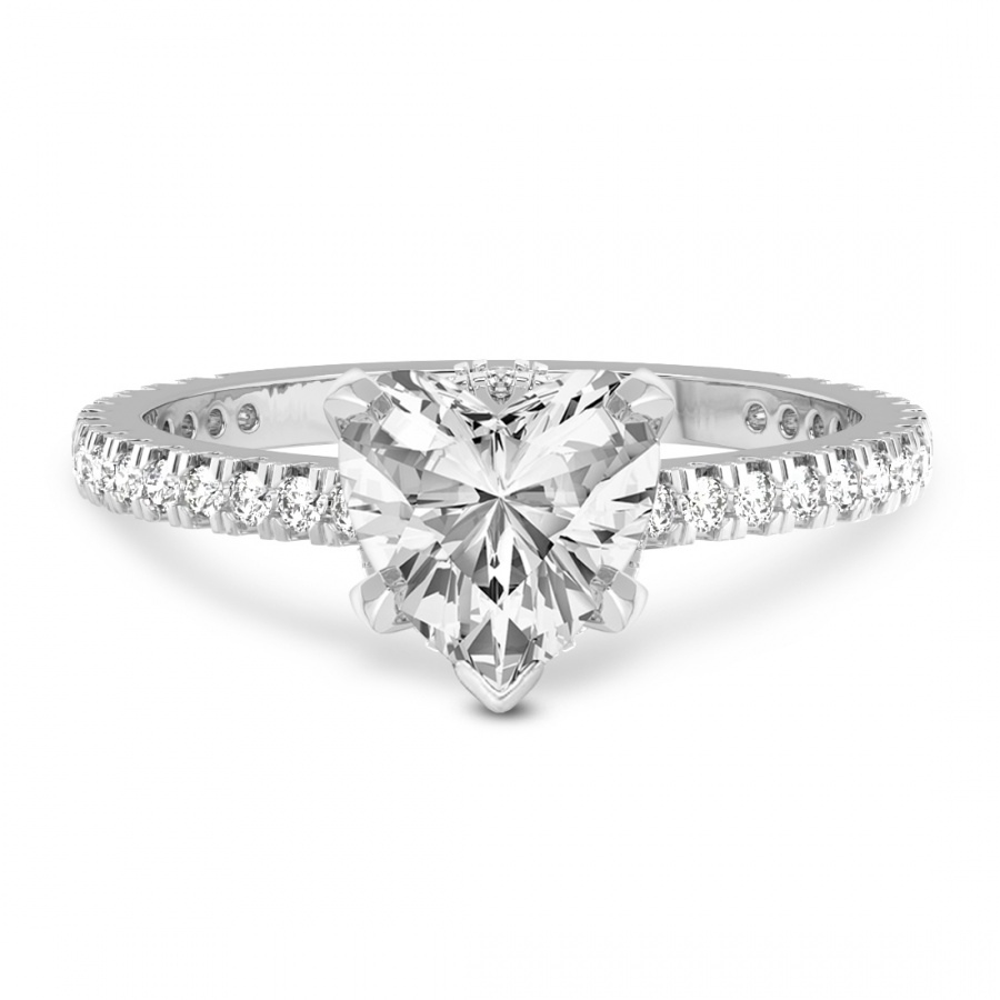 Myra Secret Halo Lab Diamond Ring front view