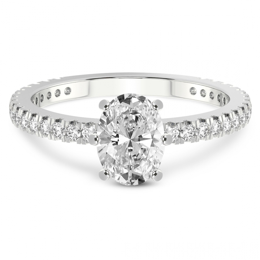 Zoey Six Prong Eternity Lab Diamond Ring