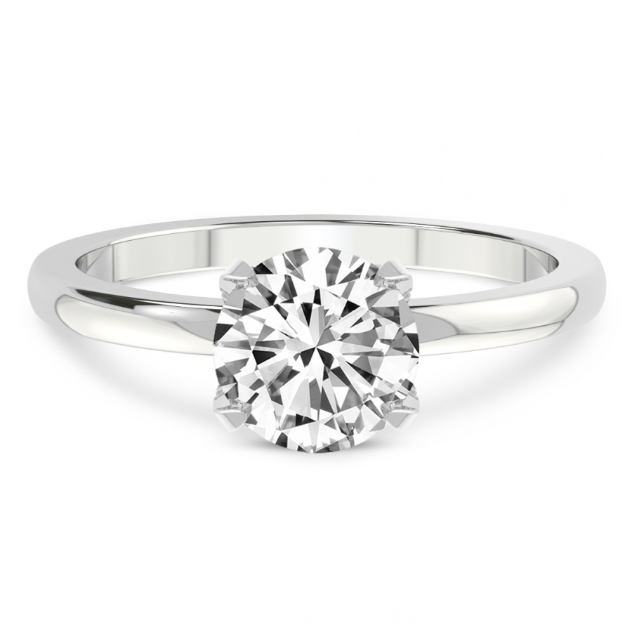 Lyla Hidden Accents Solitaire Ring Front View