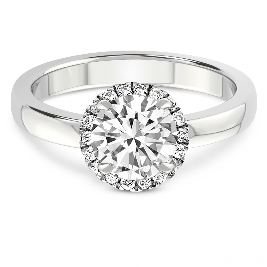 14K Yellow Gold Round Halo Engagement Ring 50277-E-14KY | Rihner's Jewelry  | Gretna, LA