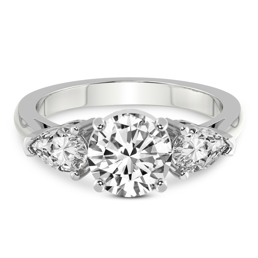 Overnight 14K Yellow Gold Three-Stone Round Engagement Ring | Geralds  Jewelry | Oak Harbor, WA