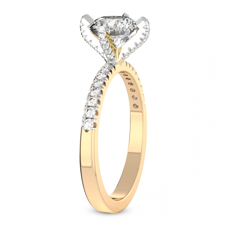 Sara Tapered Eternity Diamond Ring Side Left View