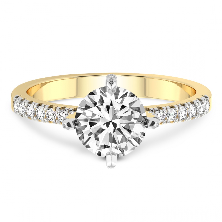 Sara Tapered Eternity Diamond Ring Front View