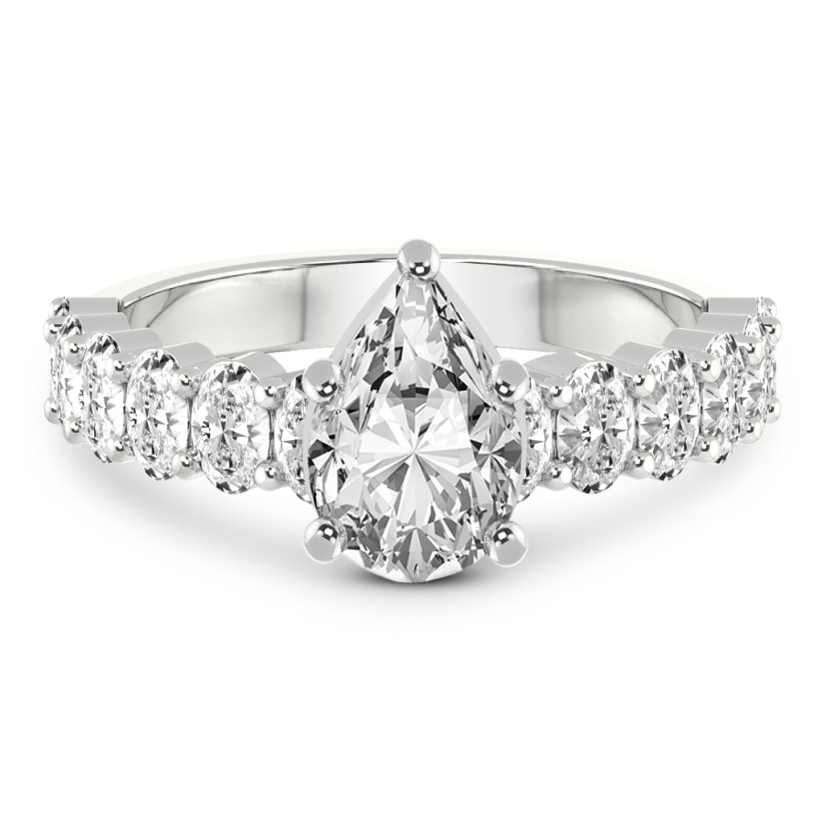 Danica Side Oval Diamond Eternity Ring