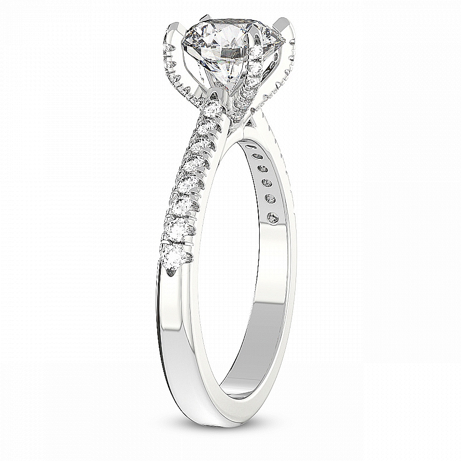 Amy Tapered Eternity Diamond Ring Side Left View