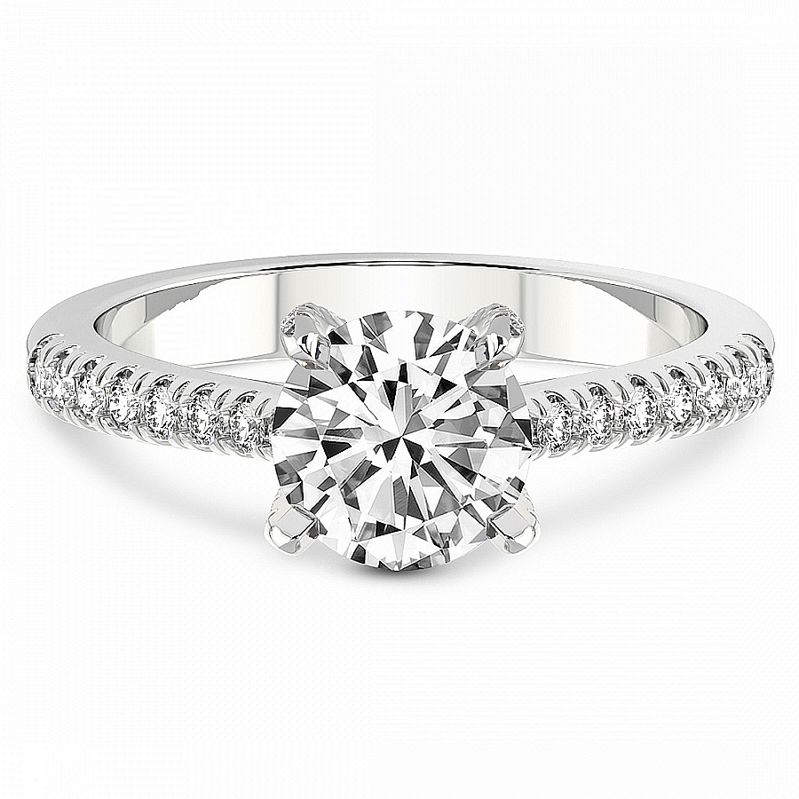 Amy Tapered Eternity Diamond Ring Front View