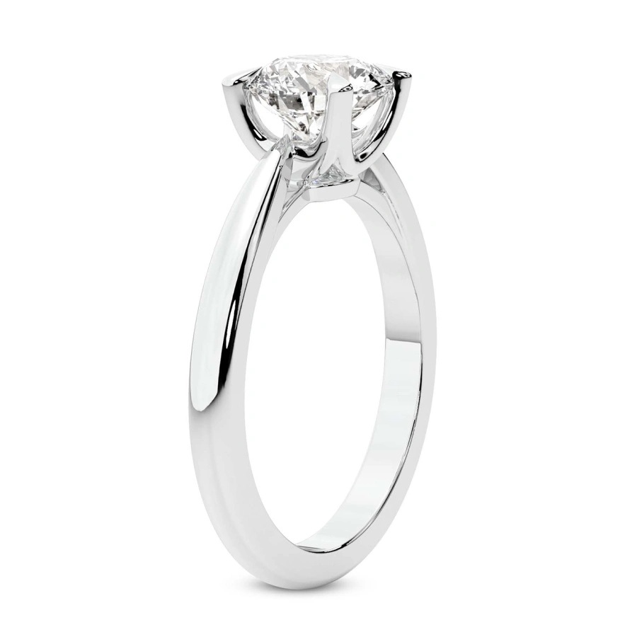Platinum Azalea Classic Solitaire 2mm Lab Diamond Ring standing product image one
