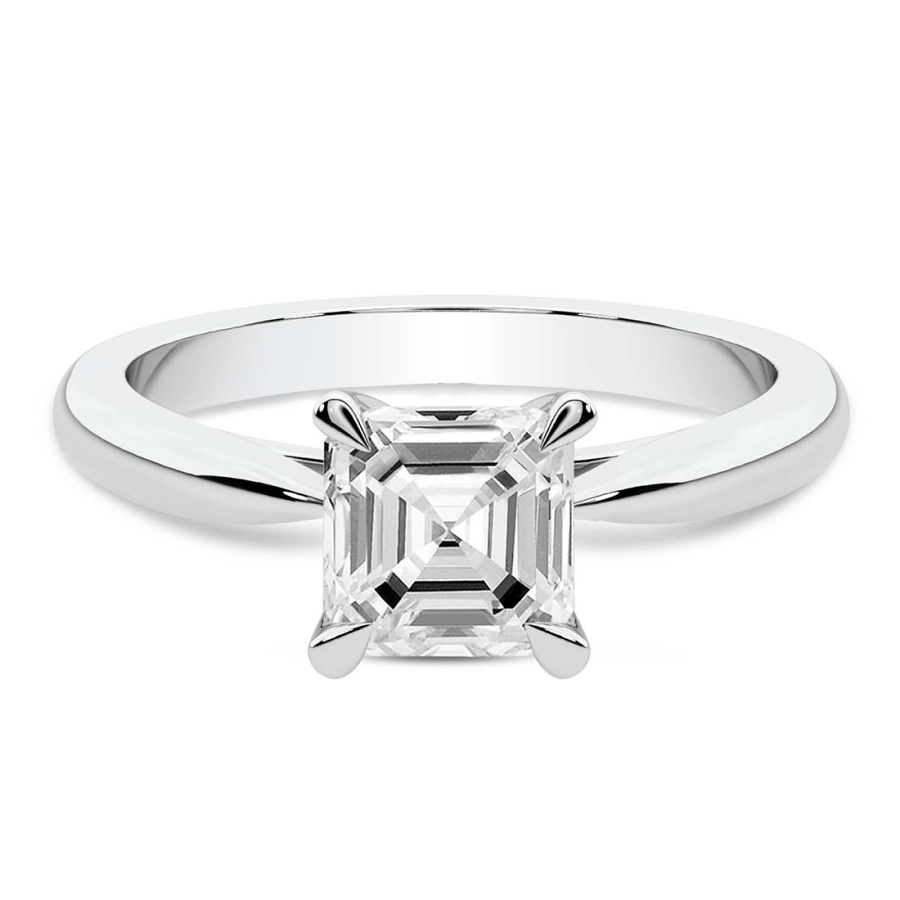 Azalea Classic Solitaire Lab Diamond Ring front view