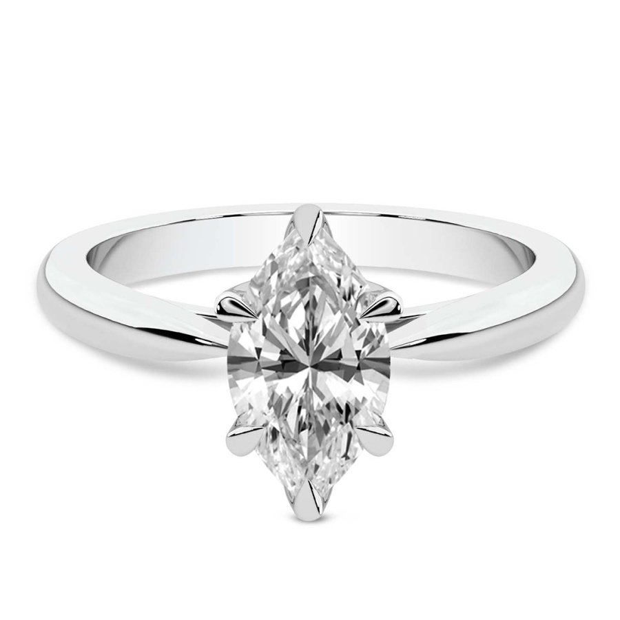 Azalea Classic Solitaire Lab Diamond Ring front view