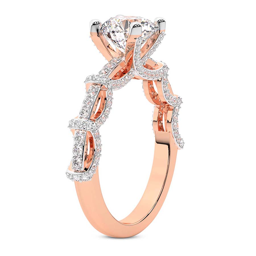 Ciara Petite Station Style Diamond Ring top view