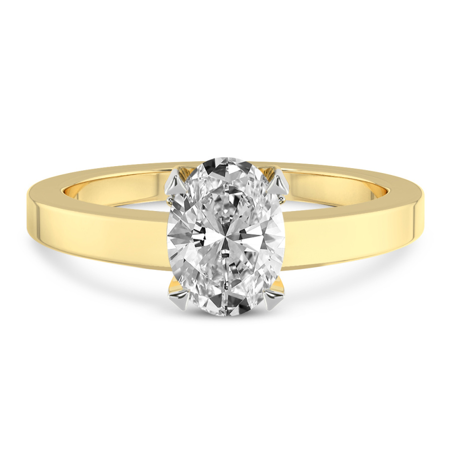 Ember Secret Halo Lab Diamond Ring front view