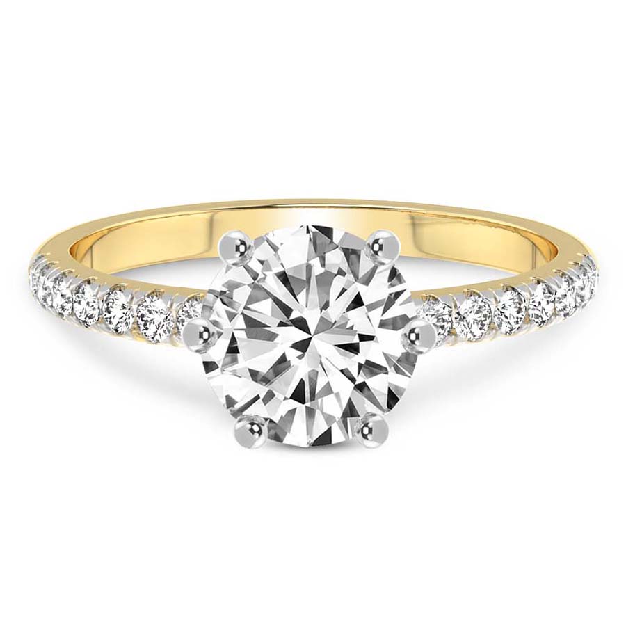 Olivia Secret Halo Diamond Ring Front View