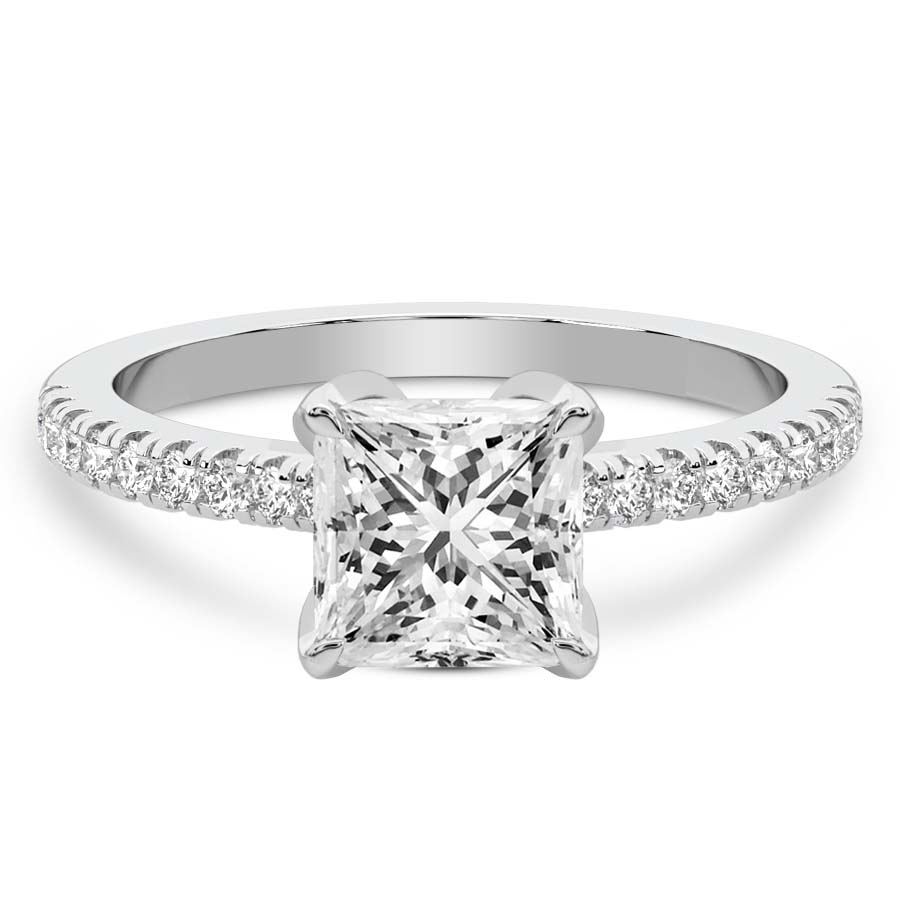 Galen Secret Halo Lab Diamond Ring