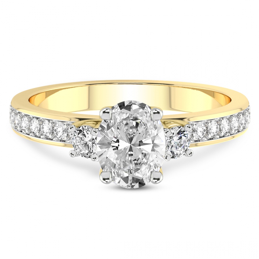 Trilogy Three Stone Diamond Ring